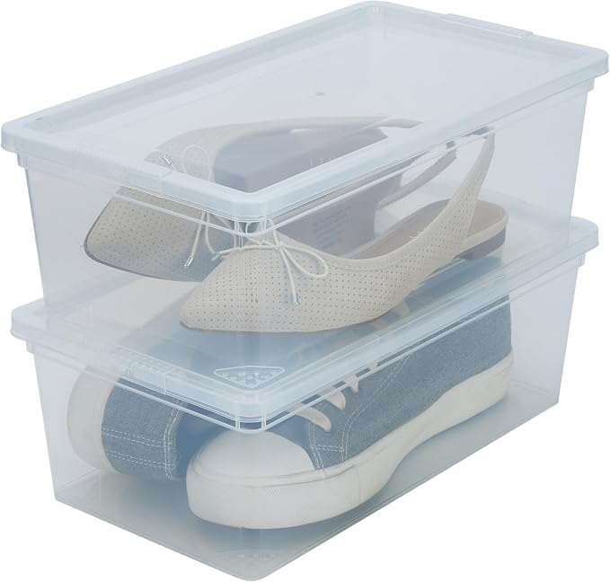 Simplify Storage Bins with Lids | Dimensions: 13.23"x 7.5"x 4.5" |6 Pack| - Image 5