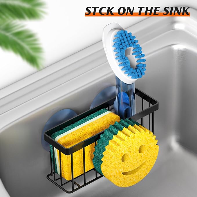 MURLONG Sponge Holder Smiley Face, Sink Organizer - Image 5