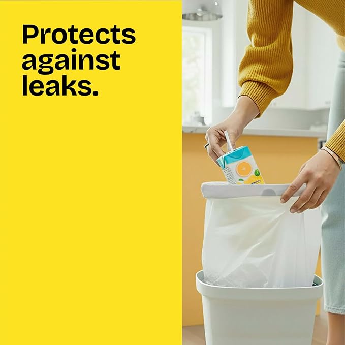 Glad Medium Drawstring Trash Bags, Rip and Tear Resistant, Fresh Clean Scented - Image 2