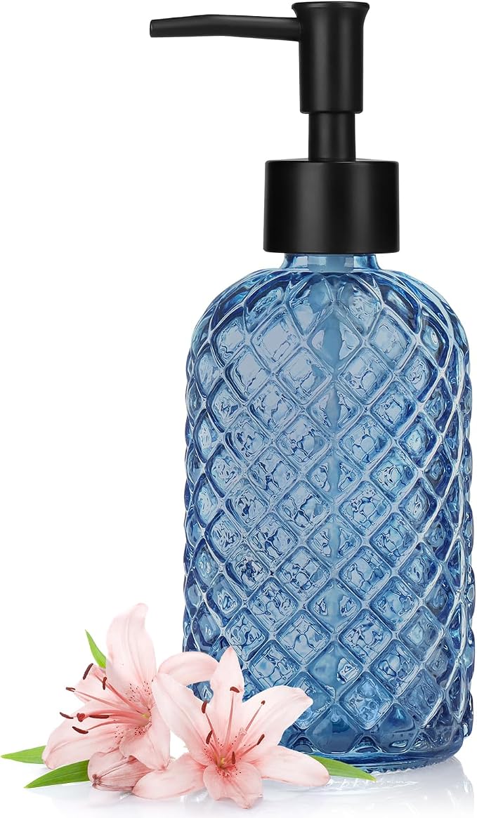 1 Pack 14oz Glass Soap Dispenser by Ulable