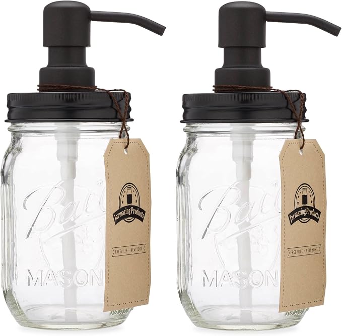 Mason Jar Soap Dispenser by JarmazingProducts