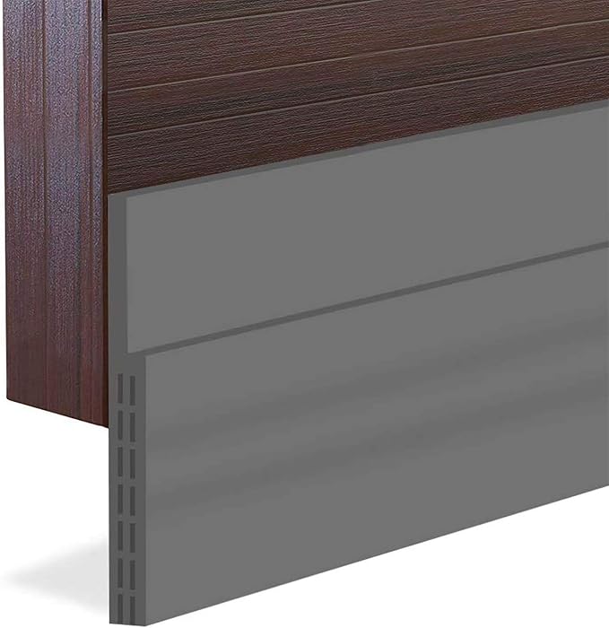 Huge Gap Door Draft Stopper, 3.4" W Widened Door Sweep Seal Gap Up to 1.8" by Suptikes