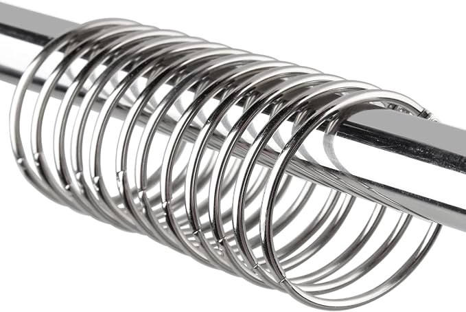 24 Pack Shower Curtain Rings, Rustproof Decorative Shower Curtain Hooks Metal by TCMAO
