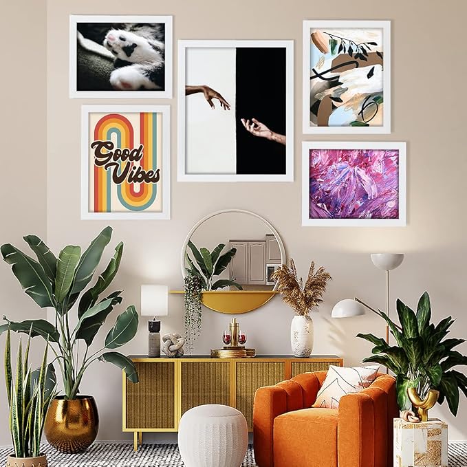 Creative Mark Gotham Gallery Canvas Frame - White 16x20-3 Pack Open Back Frame for Heavy Duty Canvases Paintings Without Glass or Backing - 1-5/8" Depth, 1-3/8" Rabbet - Pre-Assembled, Made in USA