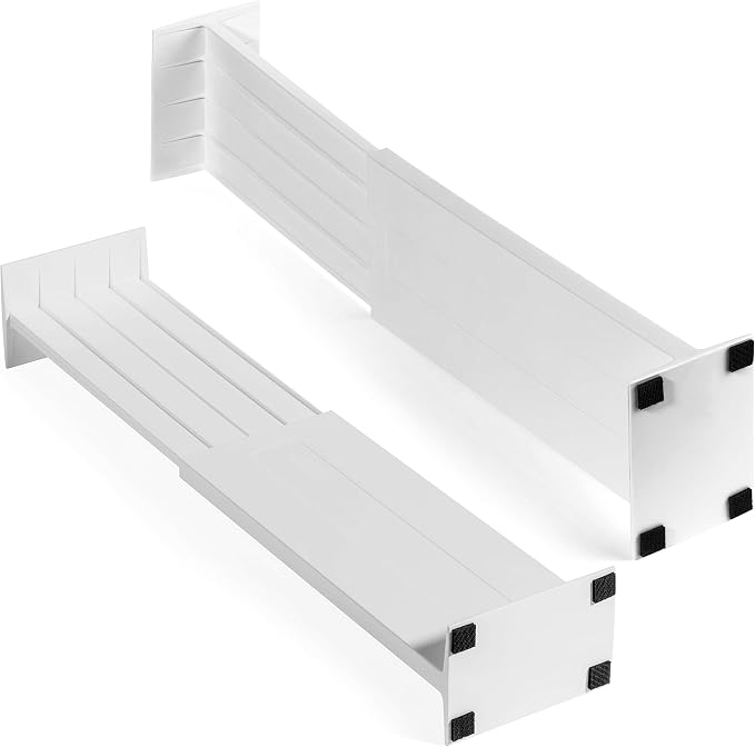 Dial Industries Dresser Drawer Organizer Dividers, 4.5" Deep | Slides apart to - Image 6