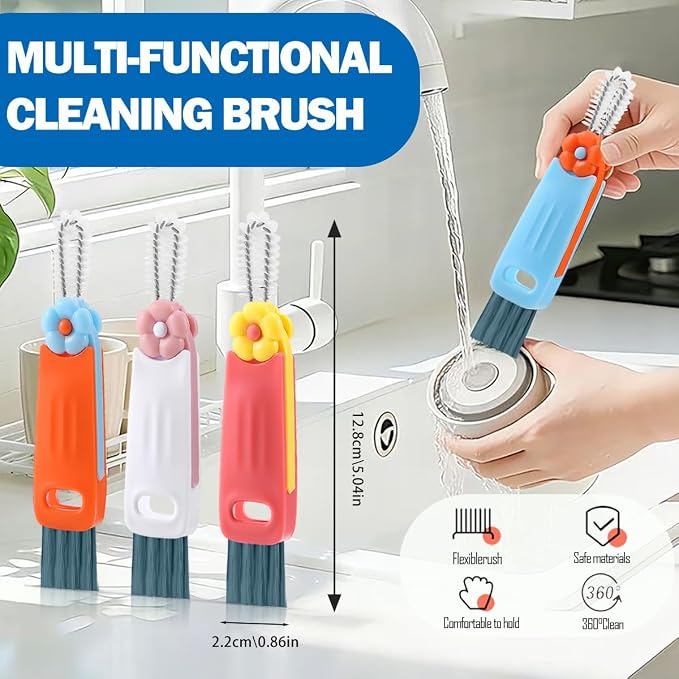 3 in 1 Cup Lid Cleaning Brush, Deep Clean Tool - Image 2