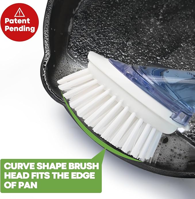 RIMAY Soap Dispensing Dish Brush Dish Scrubber - Image 2