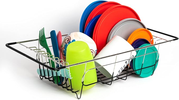Better Houseware Over The Sink Dish Drying Rack, Space-Saving Stainless Steel by BetterHouseware