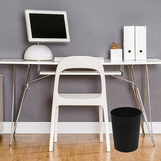 Plastic Small Bathroom Trash Can Wastebasket Garbage Can, 2 Pack | Sturdy-Easy - Image 4