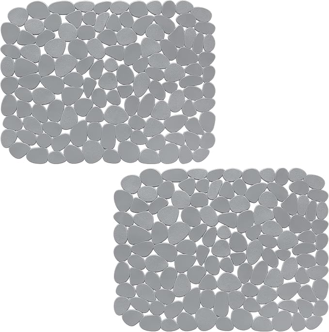 Bligli Pebble Sink Mat for Stainless Steel/Ceramic Sinks, 2 Pack PVC Sink by BliGli