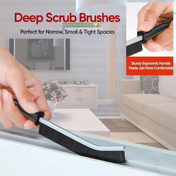 Crevice Cleaning Brush Set, Tight Spaces & More - Image 3