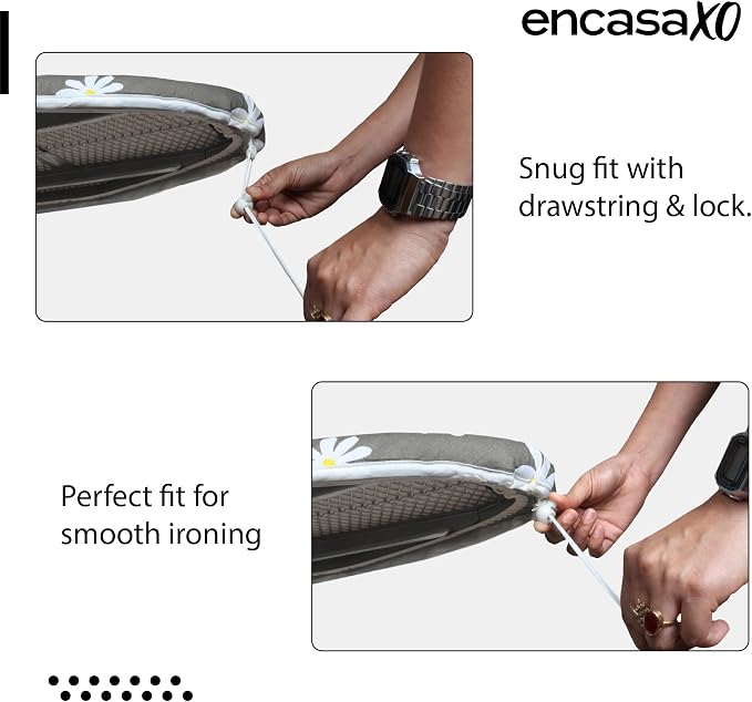 Encasa XO Ironing Board Cover and Pad, Thick Felt 54"x15" - Image 4
