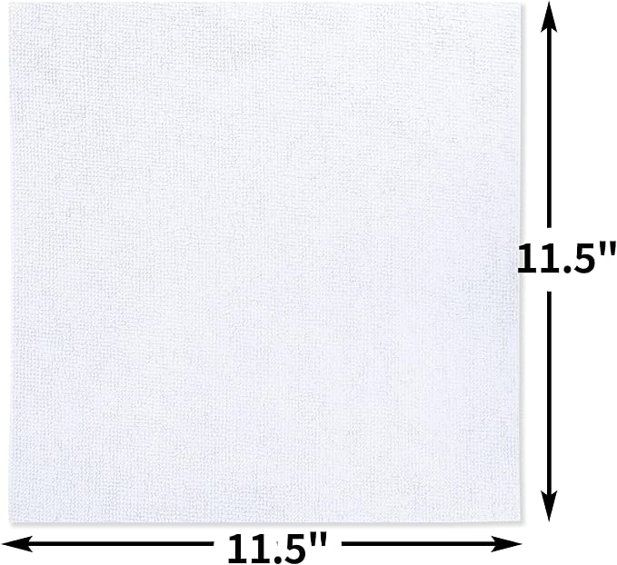 White Microfiber Cleaning Cloth, 150 Pack Shop Towels All-Purpose Cleaning Rags - Image 9