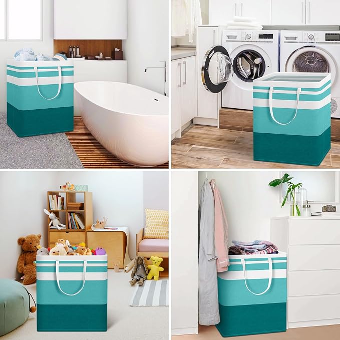 HomeHacks 2 Pack Large Laundry Baskets, Laundry Hampers Bags | Waterproof - Image 6