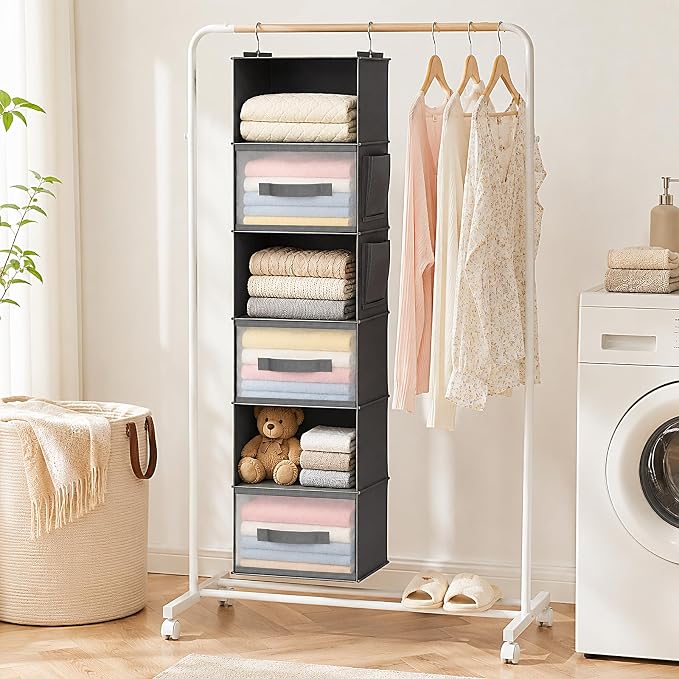 6-Shelf Hanging Closet Organizer - Image 2