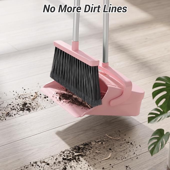 Broom with Dustpan Set for Pet Hair & Dust Cleanup - Image 4