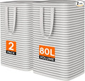 Lifewit 2 Pack Laundry Basket 80L Each, Collapsible Clothes Hamper by Lifewit