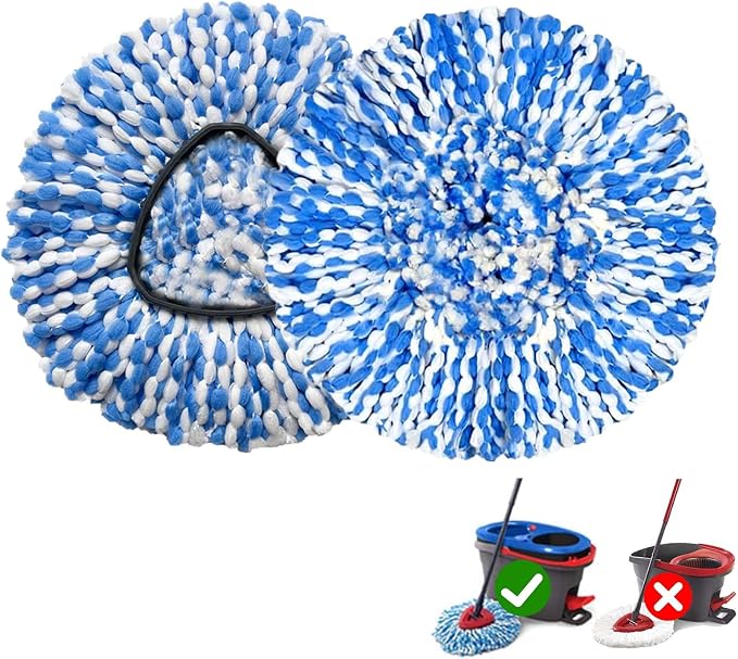 2 Pack Mop Replace Heads Compatible by FOOKCIAN