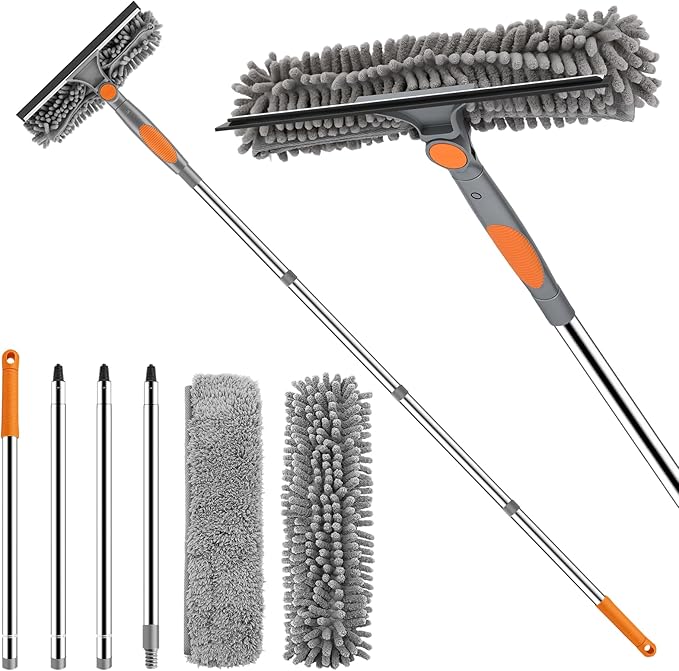 SetSail Window Squeegee with 66in Extension Pole 2-in-1 Window Cleaning Kit | by SetSail