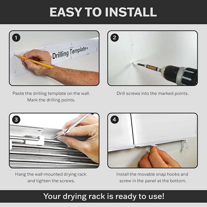 Foldable Wall Mounted Drying Rack - Image 8