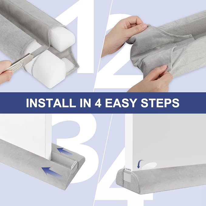 HADOR Door Draft Stopper for Bottom of Door, Adjustable 30 in, Double-Sided - Image 5