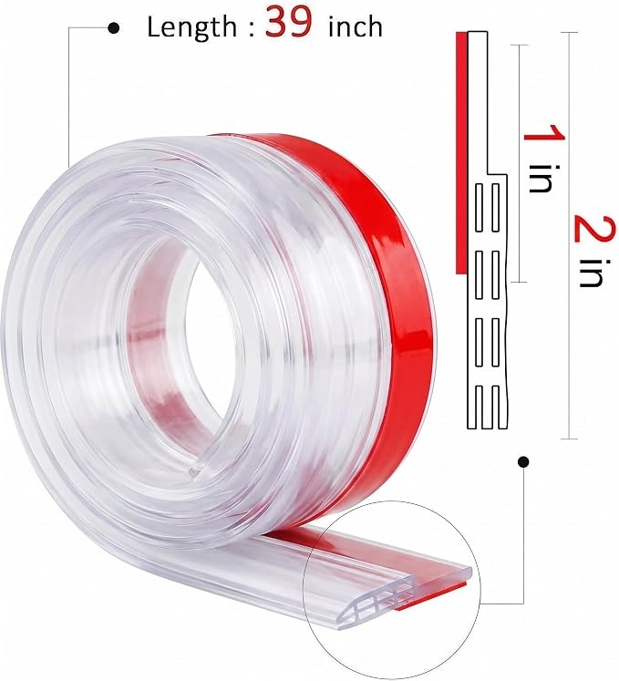 Door Draft Stopper, Transparent - Image 6
