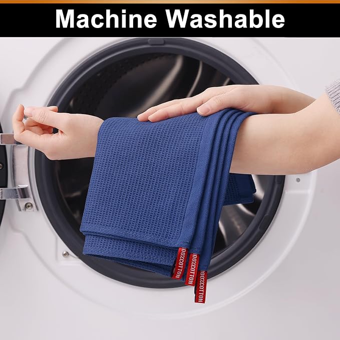 Homaxy 100% Cotton Waffle Weave Dish Cloths, 6 Pack - Image 5
