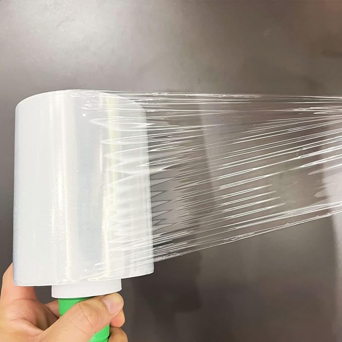 2-Pack Industrial Mini Clear Stretch Wrap Film 80 Gauge 5.1" 1000ft - Image 5