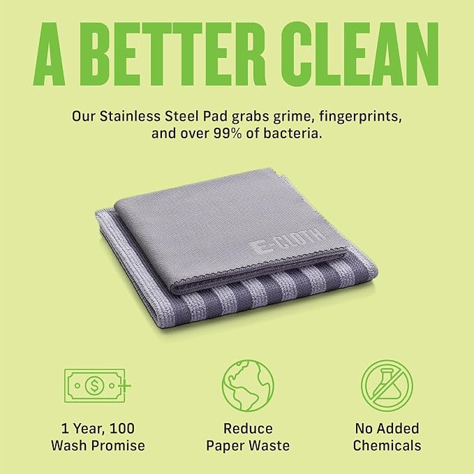 E-Cloth Stainless Steel Cleaning Cloth Pack - Image 5