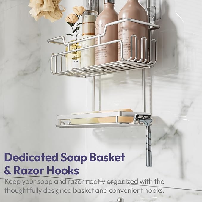 SWTYMIKI Bathroom Shower Caddy Hanging - Image 6