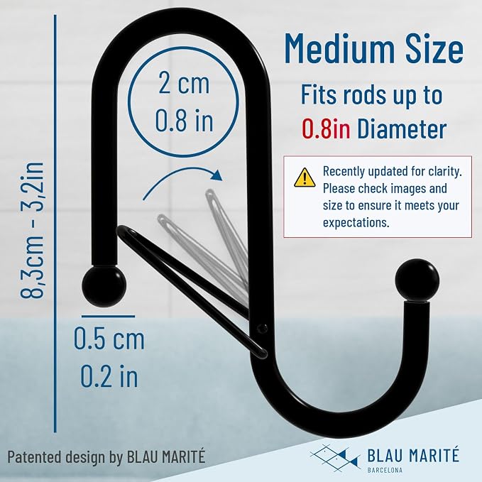 10-Pack Metal S Hooks for Hanging – Heavy-Duty S-Shaped Hook - Image 3