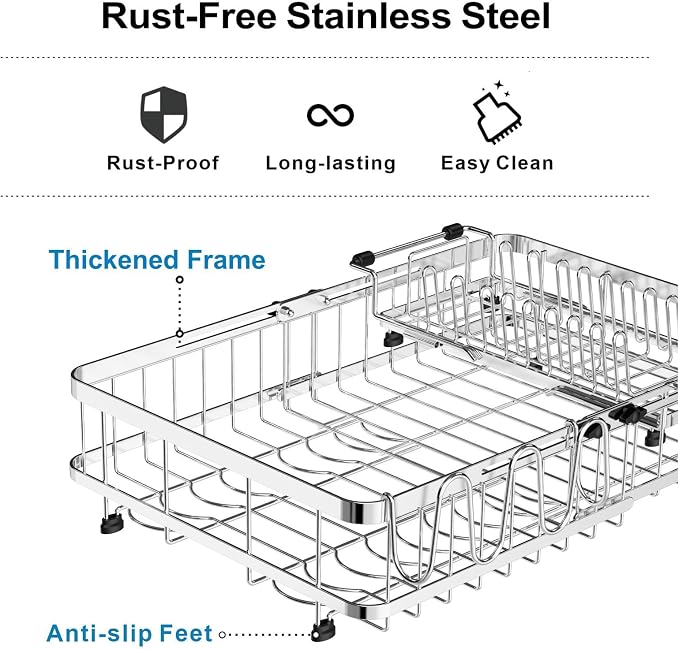 GSlife Large Capacity Dish Rack - Image 6