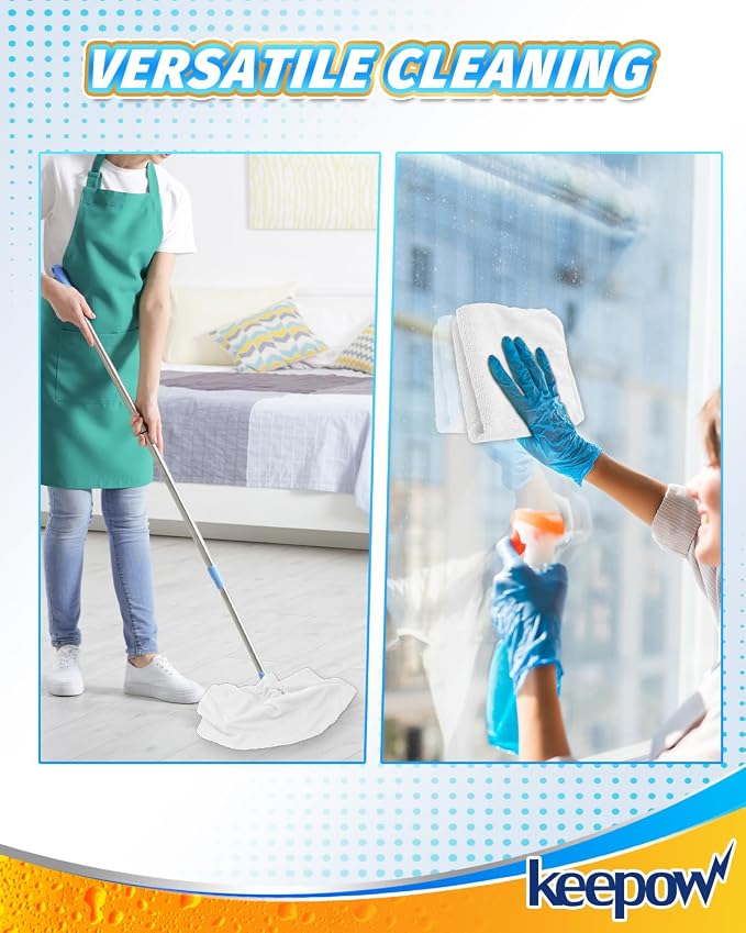 KEEPOW 8PCS Cuban Mop Cloth, Mop Towels - Image 3