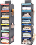 Fixwal Weekly Kids Clothes Organizer 2 Pack 6-Shelf Hanging Storage | Nonwoven by Fixwal