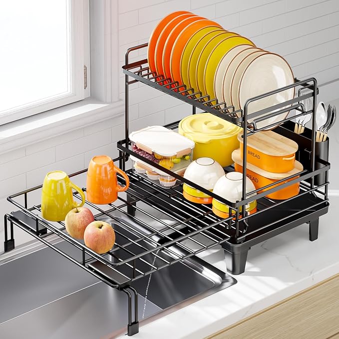 Urackify Expandable Sink Dish Drying Rack by Urackify