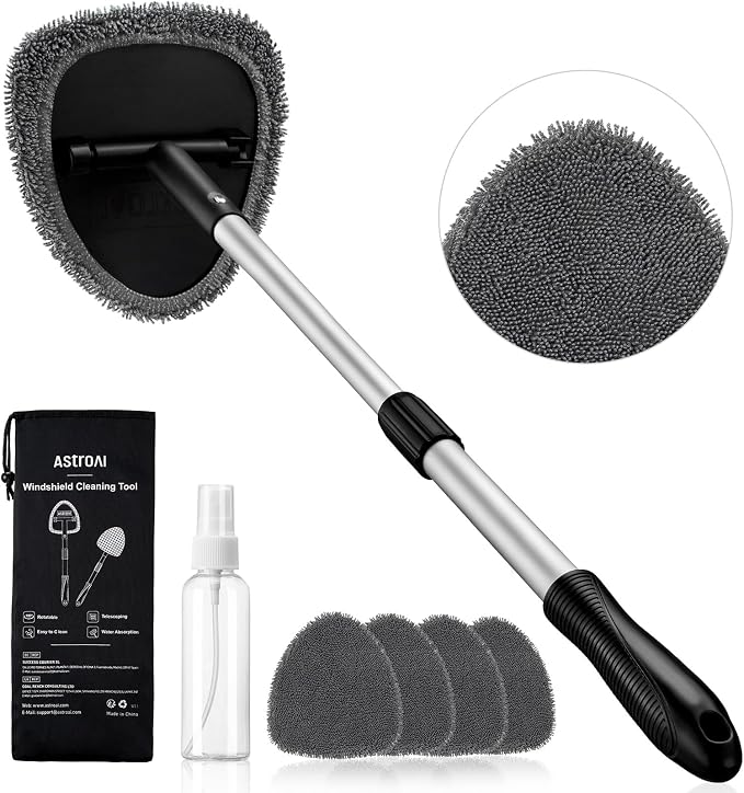 AstroAI 32" Ultra-Long Windshield Cleaner Tool & Car Interior Detailing Kit | by AstroAI
