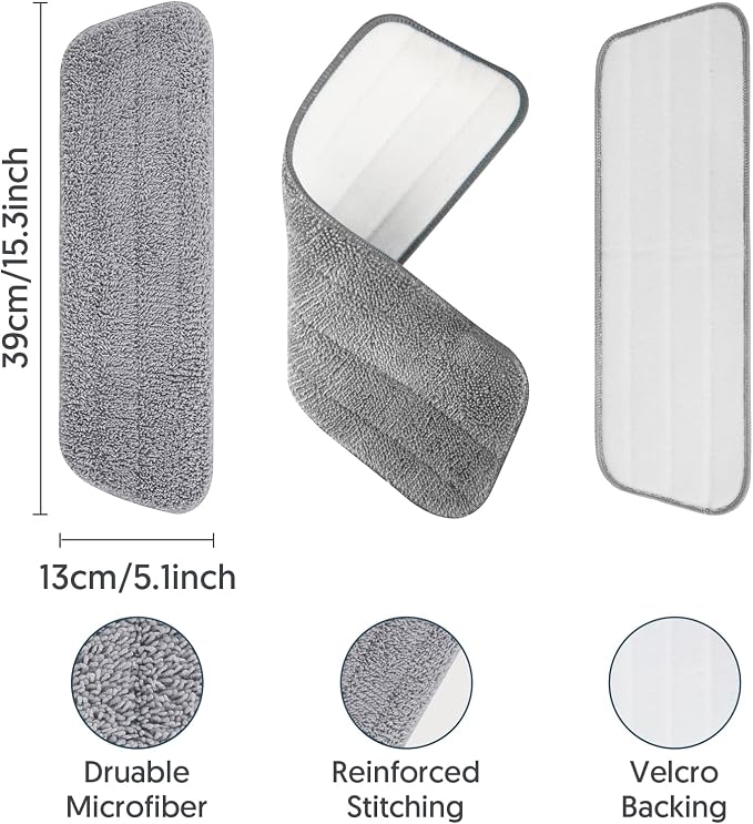 Washable Mop Pads for Swiffer PowerMop: Microfiber Wet Mops Refills 7 Pack - Image 3