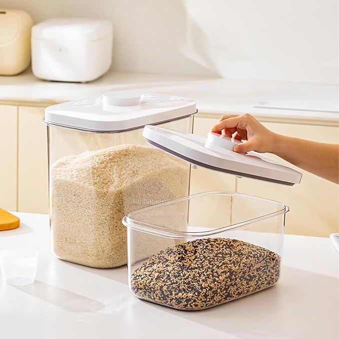 Airtight 12 Lbs Flour Sugar Storage Containers 6.34 Qt Rice Holder BPA Free - Image 6