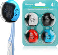 Toothbrush Covers Caps, Toothbrush Cover Brush Pod Protector Travel Case | 4 by Frekare