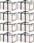 8 Pack Extra Large Clothes Storage Bins by ukeetap