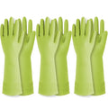 Rubber Dishwashing Gloves, Non-Slip Kitchen, 3 Pairs | Korean natural latex by QualityKitchenandHome