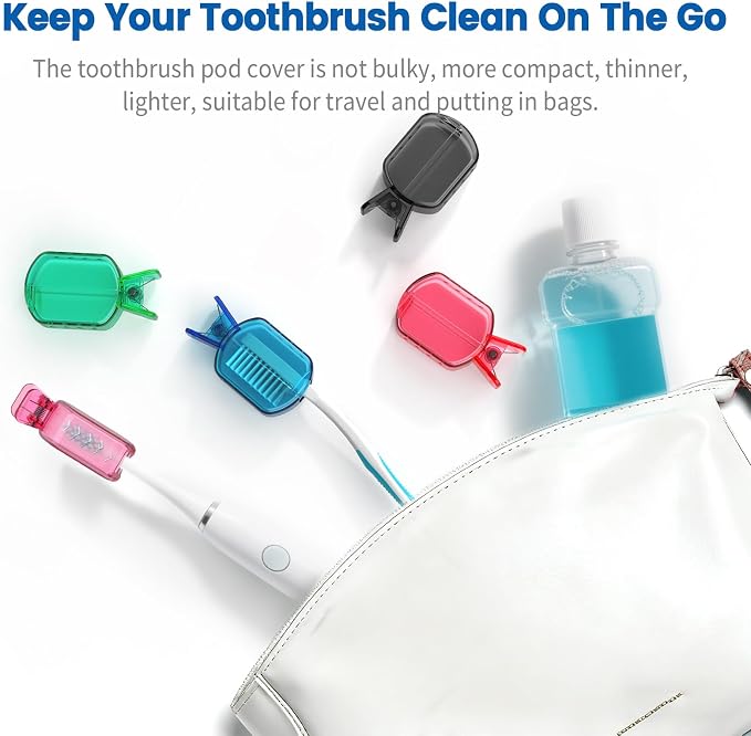 Toothbrush Covers Caps, Clip-On Toothbrush Protector - Image 7