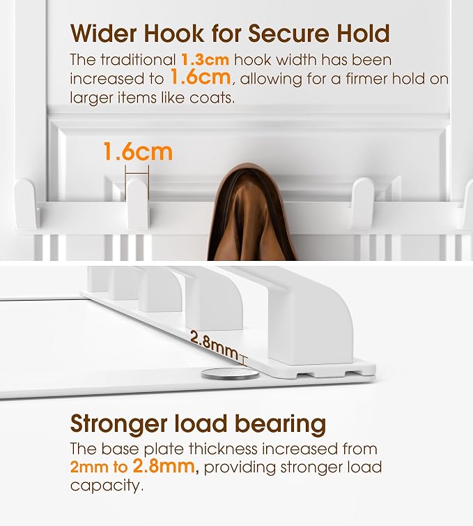 Long Over The Door Hooks with 15.75-inch Arms - Image 5
