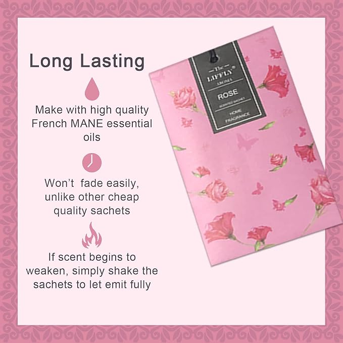 14 Packs Rose Scented Sachets Bags - Image 2