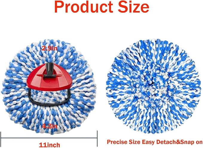 2 Pack Mop Replace Heads Compatible - Image 2