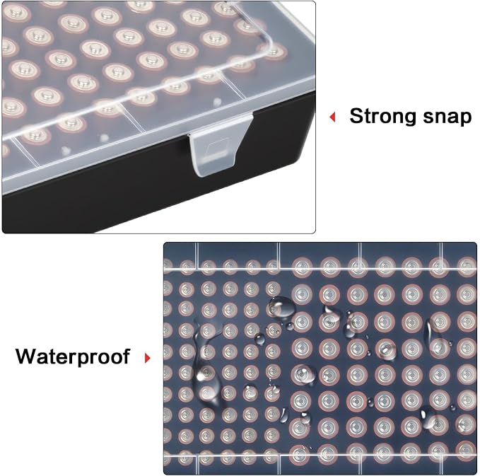 Xuerdon 134-Slot Battery Organizer Storage Case - Image 8