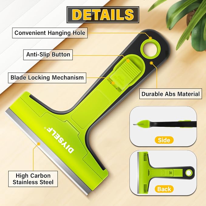 DIYSELF Razor Blade Scraper, 4 Inch Razor Blade Tool - Image 7