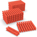 100 Pcs Orange Clothes pins by FEFU