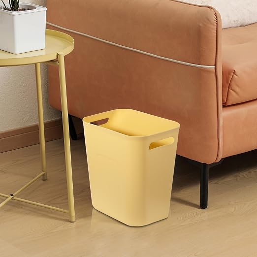 UUJOLY Plastic Small Bathroom Trash Can Wastebasket, 3.5 Gallon, Laundry Room - Image 3
