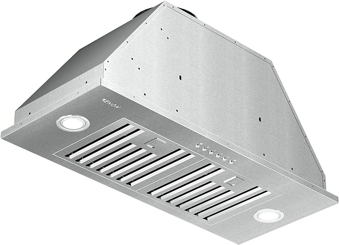 Range Hood Insert, EKON NAB01-36IN 900CFM Built-in Range Hoods Ducted/Ductless with 4 Speeds Soft Touch Panel Control/Dishwasher-safe Filters, Kitchen Hood for Over Kitchen Stove